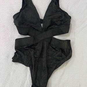 Chic Black One-Piece Swimsuit